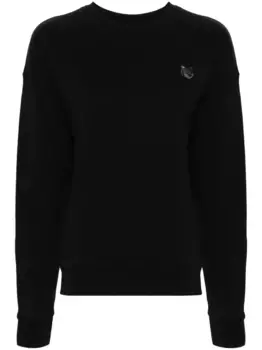 Толстовка с аппликацией Fox Maison Kitsun, черный