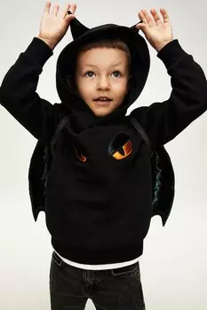 Толстовка с аппликацией H&M, черный