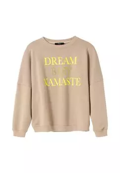 Толстовка с аппликацией из стразов sheego, тауп