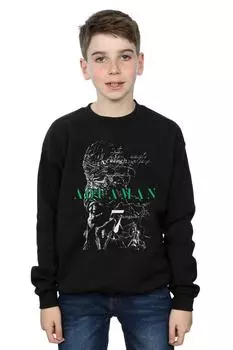 Толстовка с эскизом Aquaman The Trench DC Comics, черный