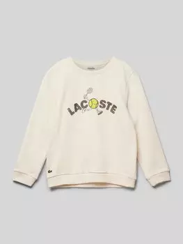 Толстовка с этикеткой Lacoste, экрю