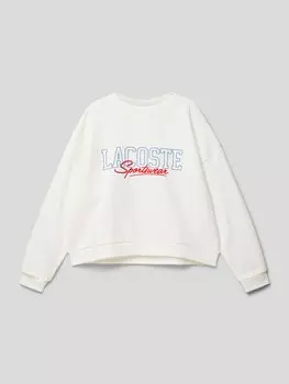 Толстовка с этикеткой Lacoste, белый