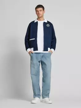 Толстовка с этикеткой-значком Lacoste, темно-синий