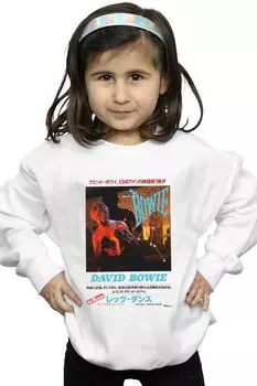 Толстовка с азиатским плакатом David Bowie, белый