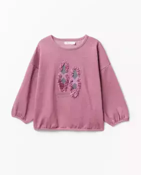 Толстовка с балетками Sfera, фиолетовый