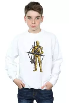 Толстовка с бантиком «Звездные войны: Скайуокер. Восхождение» C-3PO Chewbacca Bow Caster Star Wars, белый