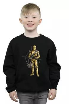 Толстовка с бантиком «Звездные войны: Скайуокер. Восхождение» C-3PO Chewbacca Bow Caster Star Wars, черный
