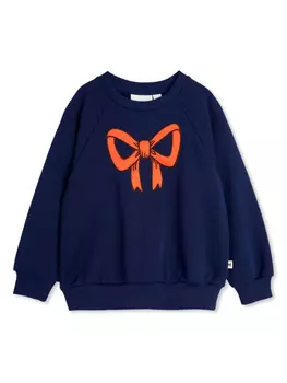 Толстовка с бантом Mini Rodini, синий