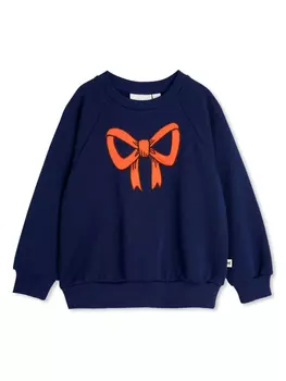 Толстовка с бантом Mini Rodini, синий