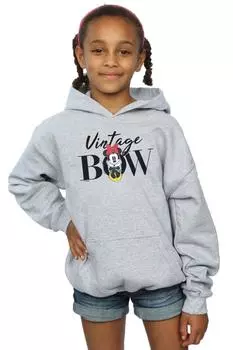 Толстовка с бантом Минни Маус в винтажном стиле Disney, серый