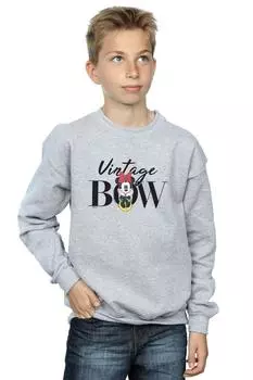 Толстовка с бантом Minnie Mouse Vintage Disney, серый