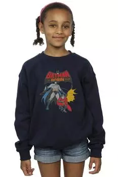 Толстовка с Бэтменом и Робином DC Comics, темно-синий