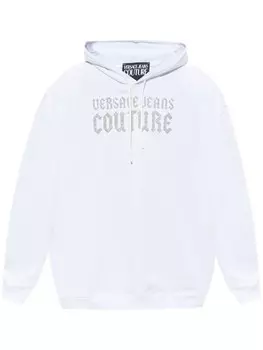Толстовка с блестящим логотипом Versace Jeans Couture, белый