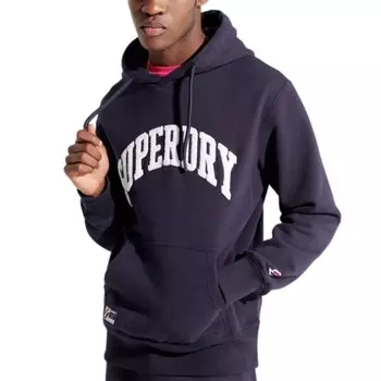 Толстовка с большим рельефным логотипом Superdry, синий