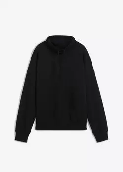 Толстовка с большим воротником Bpc Bonprix Collection, черный