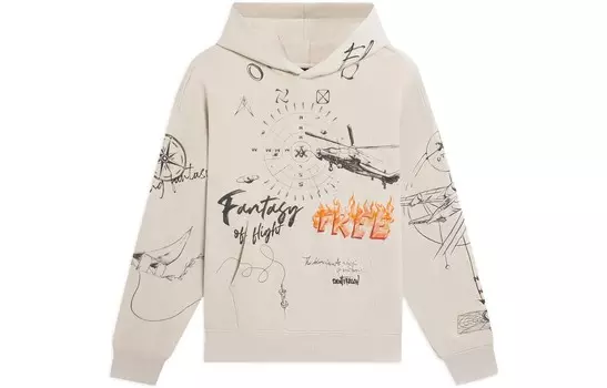 Толстовка с CF Tracing унисекс бежевого цвета Lining, цвет Apricot