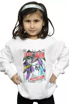 Толстовка с чехлом для игральных карт Batman Joker DC Comics, белый