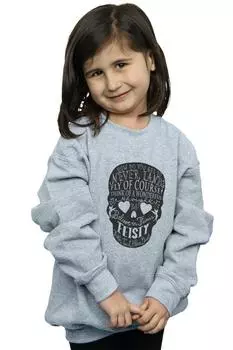 Толстовка с черепом Tinker Bell Disney, серый