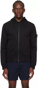 Толстовка с черной нашивкой Stone Island, цвет Black