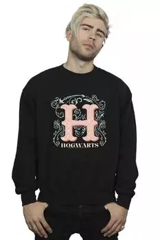 Толстовка с цветами H Harry Potter, черный