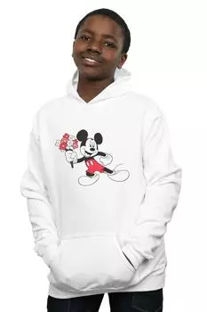 Толстовка с цветами Микки Мауса Disney, белый