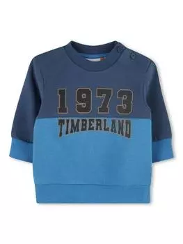 Толстовка с цветным блоком с логотипом baby Timberland, цвет Blue/Navy