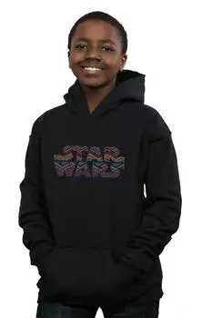 Толстовка с цветным логотипом Aztec Star Wars, черный