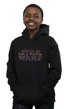 Толстовка с цветным логотипом Aztec Star Wars, черный