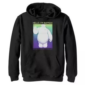 Толстовка с цветным рисунком Disney's Big Hero 6 для мальчиков 8–20 лет Baymax Hello Wave Disney
