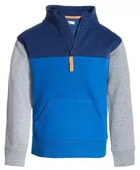 Толстовка с цветными блоками Little Boys на молнии четверть, созданная для Macy's Epic Threads, синий