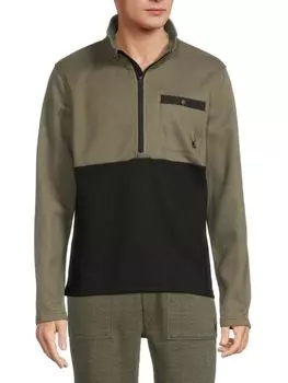 Толстовка с цветными блоками Spyder, цвет Tea Leaf