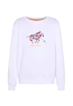 Толстовка с цветочным логотипом POLO SYLT, цвет Bright White