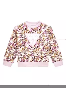 Толстовка с цветочным принтом Guess kids, розовый