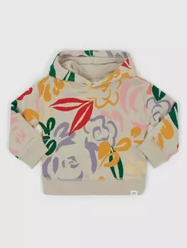 Толстовка с цветочным принтом и капюшоном Gap, мультиколор