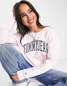 Толстовка с цветочным принтом и логотипом Tommy Jeans