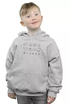 Толстовка с деконструированным Микки Маусом Disney, серый