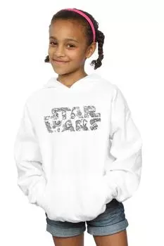 Толстовка с декоративным логотипом Star Wars, белый