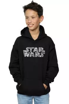 Толстовка с декоративным логотипом Star Wars, черный