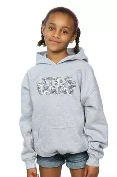 Толстовка с декоративным логотипом Star Wars, серый