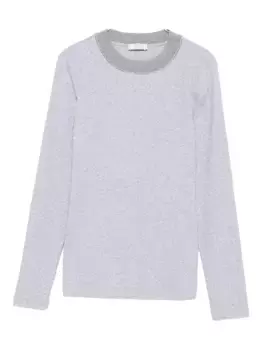 Толстовка с декорированным воротником Peserico, серый