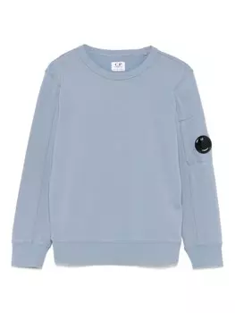 Толстовка с декором Lens C.P. Company Kids, синий
