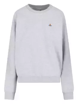 Толстовка с декором Orb Vivienne Westwood, серый