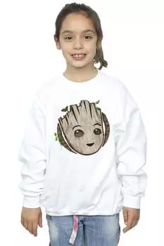Толстовка с деревянной головой I Am Groot Marvel, белый