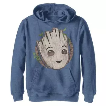 Толстовка с деревянным значком Marvel I am Groot для мальчиков 8–20 лет Licensed Character