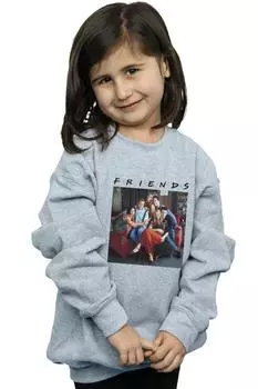 Толстовка с диваном для группового фото Friends, серый