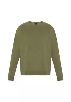 Толстовка с дизайном этикетки POLO SYLT, цвет 18-0515 Dusty Olive