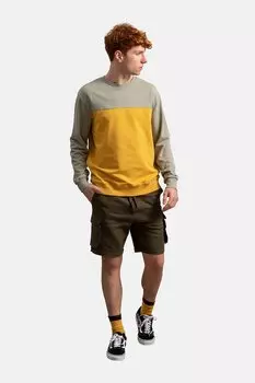 Толстовка с дизайном колор-блоков Kaft, желтый