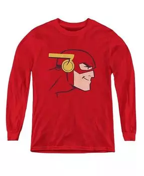 Толстовка с длинным рукавом Boys of America Youth Cooke Head Justice League, красный