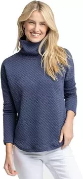 Толстовка с длинным рукавом Mellie с воротником-стойкой Southern Tide, цвет Nautical Navy