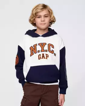 Толстовка с длинными рукавами для мальчиков Gap, белый